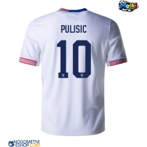Moški Nogometni dresi Združene Države Christian Pulisic #10 Domači Copa America 2024 Kratek Rokav